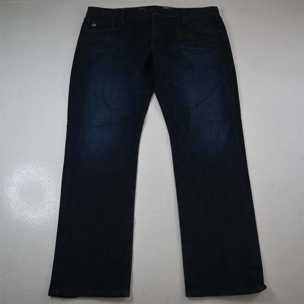 Adriano‎ Goldschmied 40x32 Everett Slim Straight Dark Rinse Stretch Denim Jeans